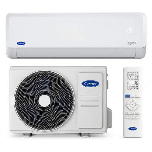 Minisplit Inverter Frío Calor 1 Ton Carrier 220V 12,000 BTU MAX
